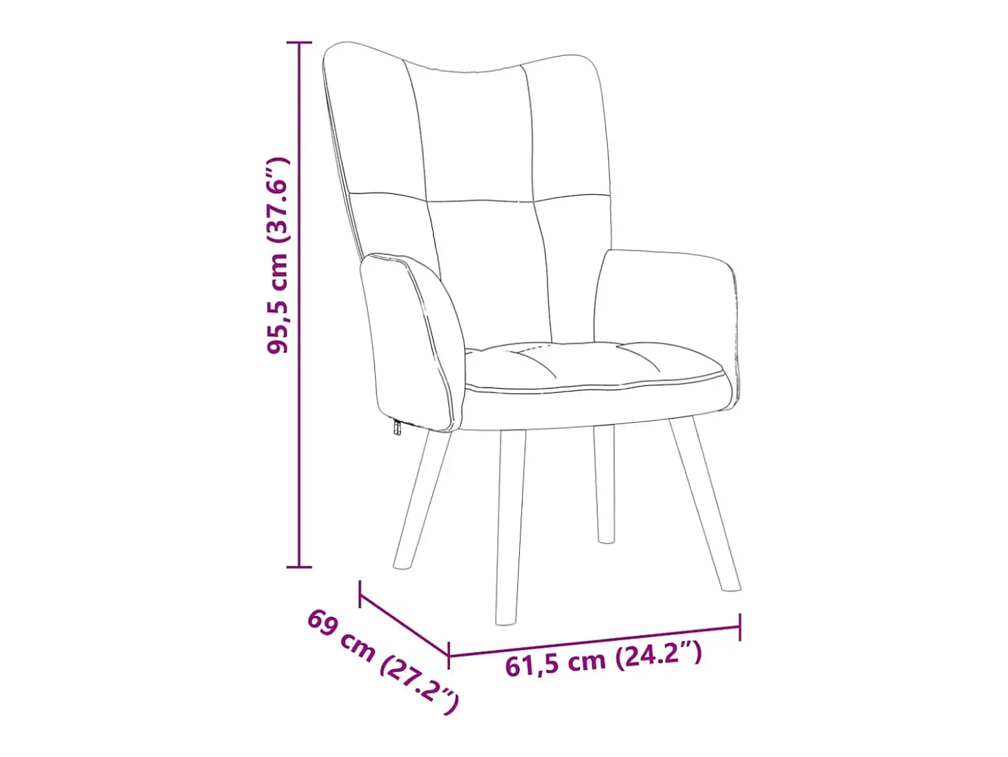 Poltrona | Cadeira Relax tecido cor creme SHL169392