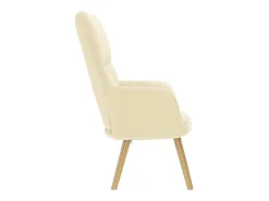 Poltrona | Cadeira Relax tecido cor creme SHL169392