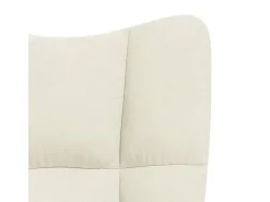 Poltrona | Cadeira Relax veludo branco nata SHL772537