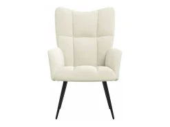 Poltrona | Cadeira Relax veludo branco nata SHL772537