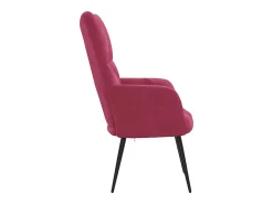 Poltrona | Cadeira Relax veludo vermelho tinto SHL45355