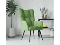 Poltrona | Cadeira Relax veludo verde-claro SHL938975