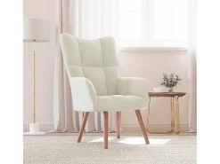 Poltrona | Cadeira Relax veludo branco nata SHL43835