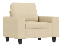 Poltrona 60 cm tecido cor creme PT833526