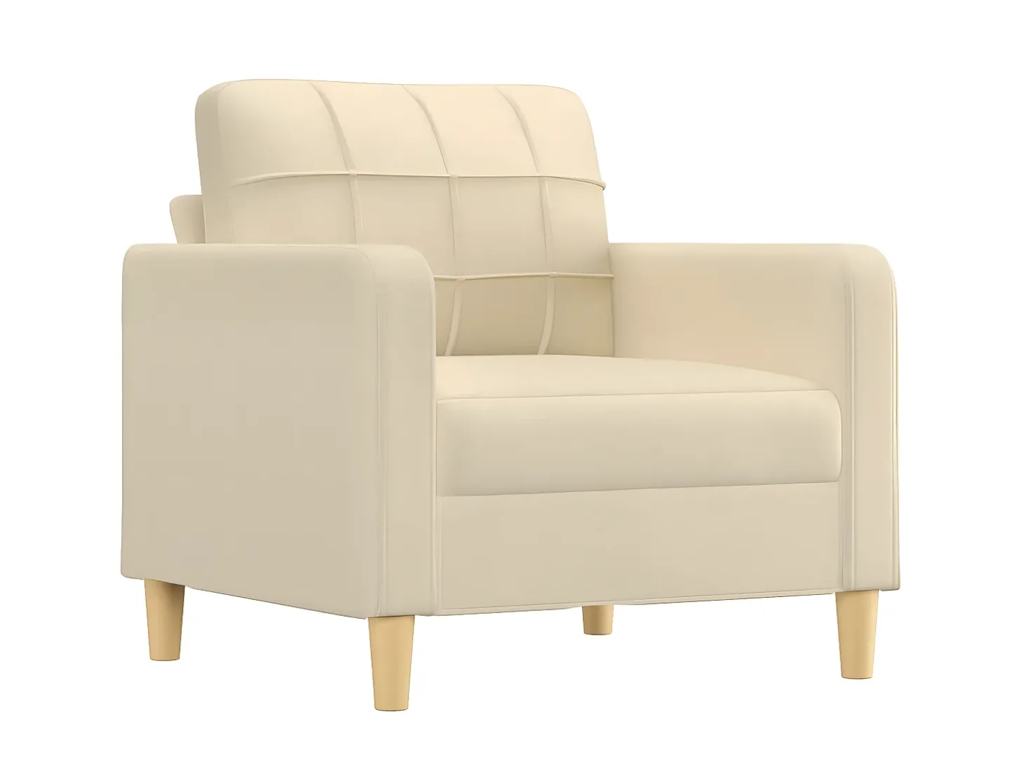 Poltrona 60 cm tecido cor creme PT721948