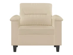 Poltrona 60 cm tecido de microfibra cor creme PT819016