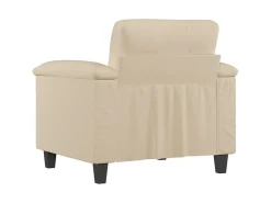 Poltrona 60 cm tecido de microfibra cor creme PT819016
