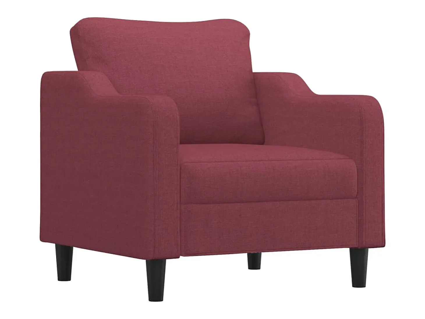 Poltrona 60 cm tecido vermelho tinto PT594250