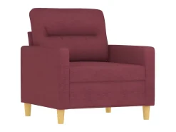 Poltrona 60 cm tecido vermelho tinto PT809401