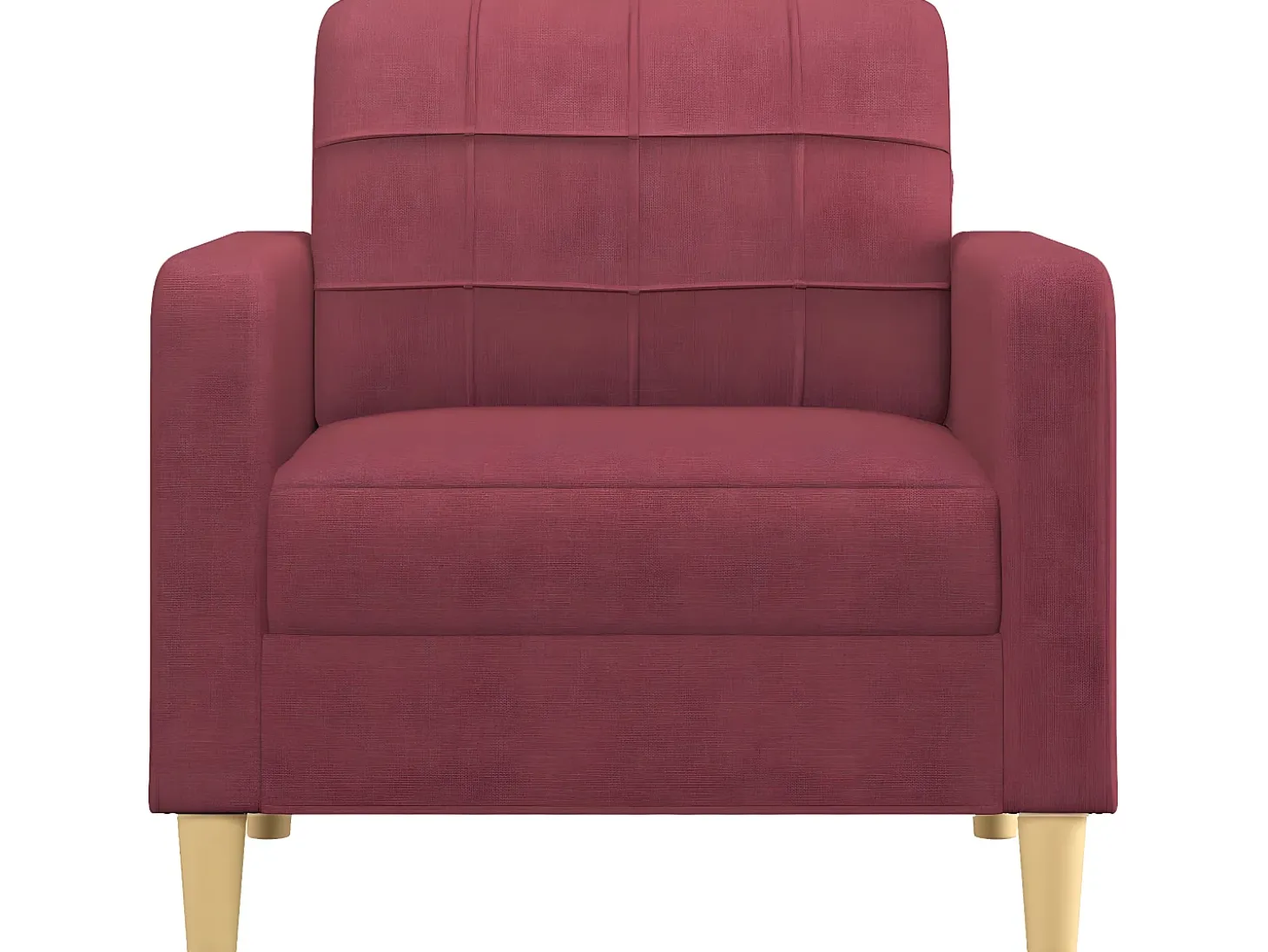 Poltrona 60 cm tecido vermelho tinto PT990818