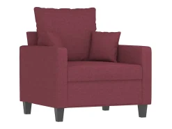 Poltrona 60 cm tecido vermelho tinto