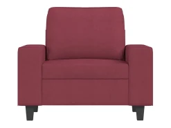 Poltrona 60 cm tecido vermelho tinto PT243655