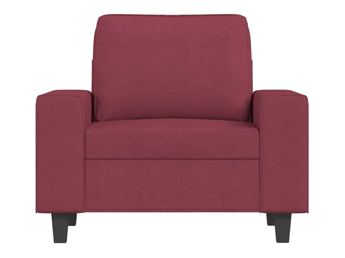 Poltrona 60 cm tecido vermelho tinto PT243655