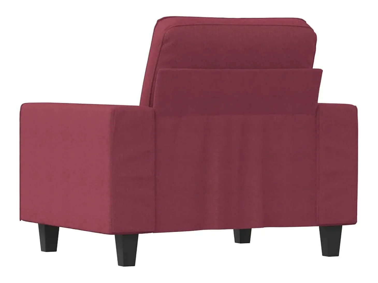 Poltrona 60 cm tecido vermelho tinto PT243655