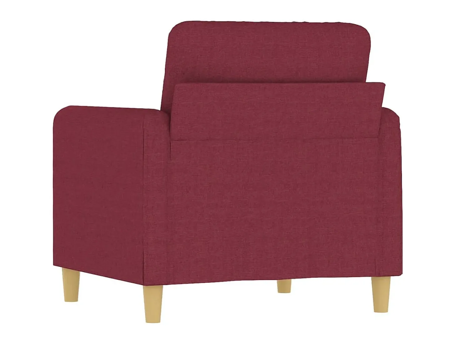Poltrona 60 cm tecido vermelho tinto PT403758