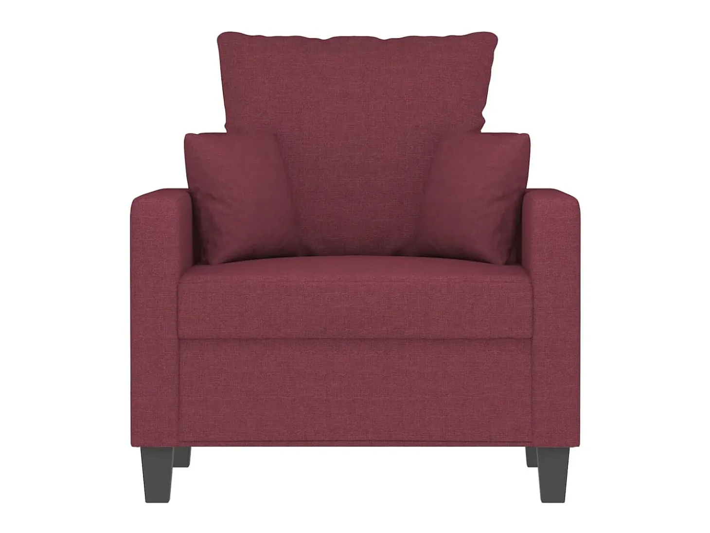 Poltrona 60 cm tecido vermelho tinto PT300824