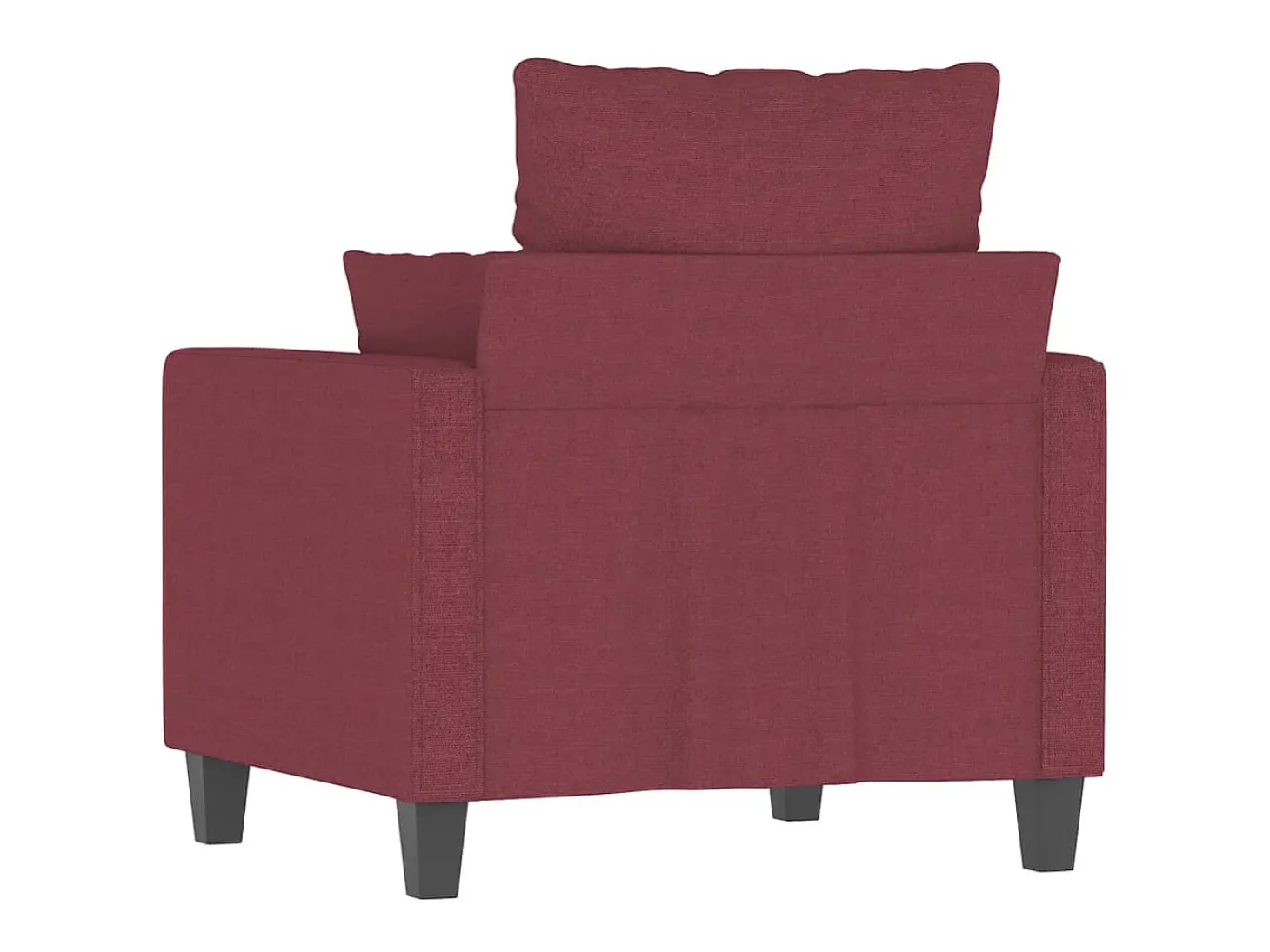 Poltrona 60 cm tecido vermelho tinto PT300824