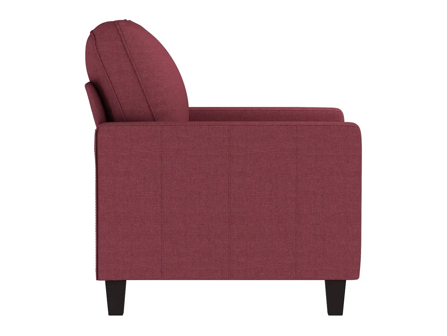 Poltrona 60 cm tecido vermelho tinto PT624646