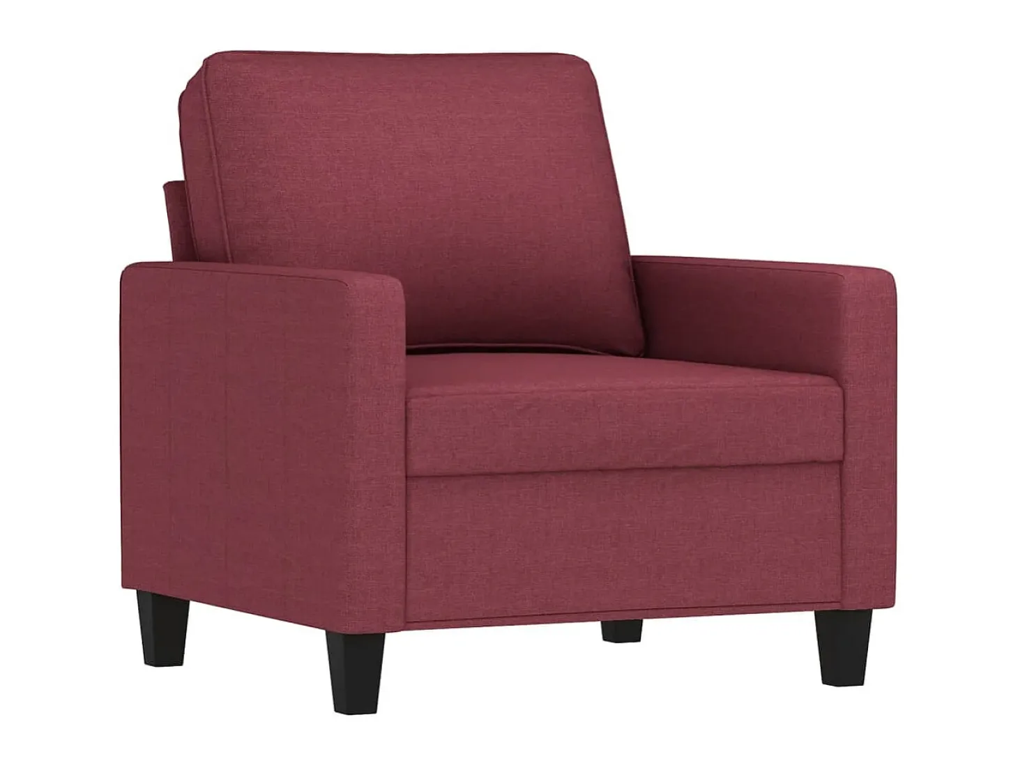 Poltrona 60 cm tecido vermelho tinto PT624646