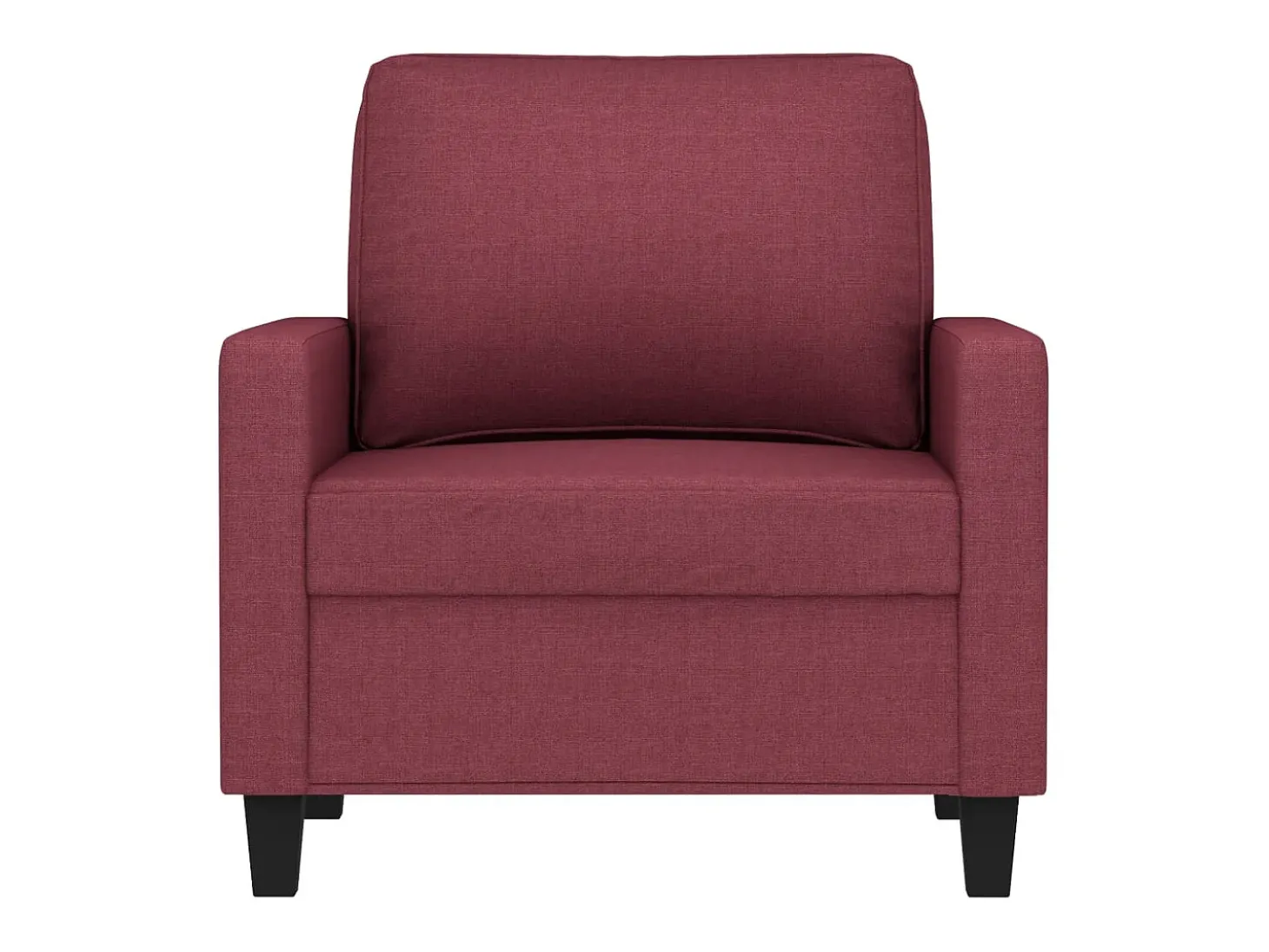 Poltrona 60 cm tecido vermelho tinto PT624646