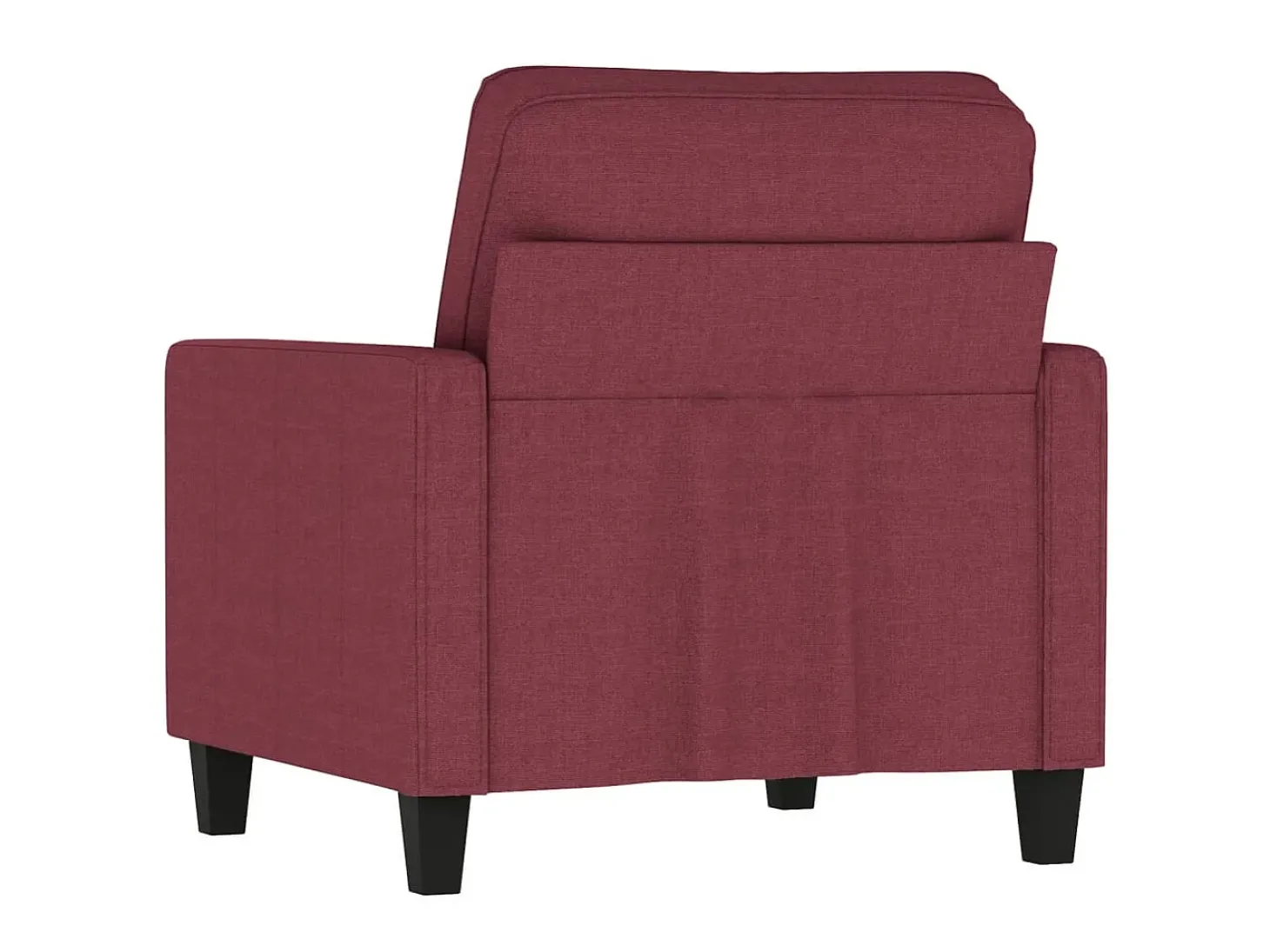 Poltrona 60 cm tecido vermelho tinto PT624646