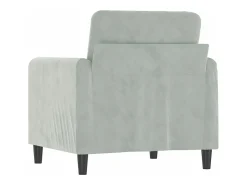 Poltrona 60 cm veludo cinzento-claro PT167984