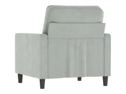Poltrona 60 cm veludo cinzento-claro PT993406