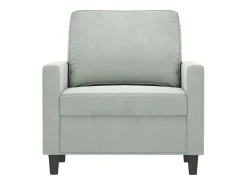 Poltrona 60 cm veludo cinzento-claro PT993406