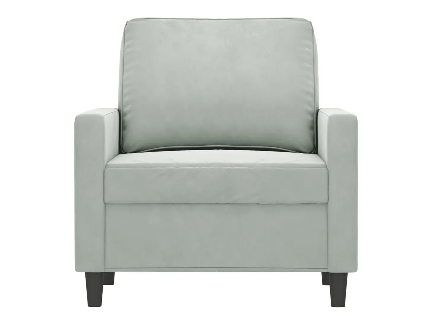 Poltrona 60 cm veludo cinzento-claro PT993406