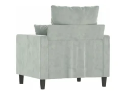 Poltrona 60 cm veludo cinzento-claro PT183684