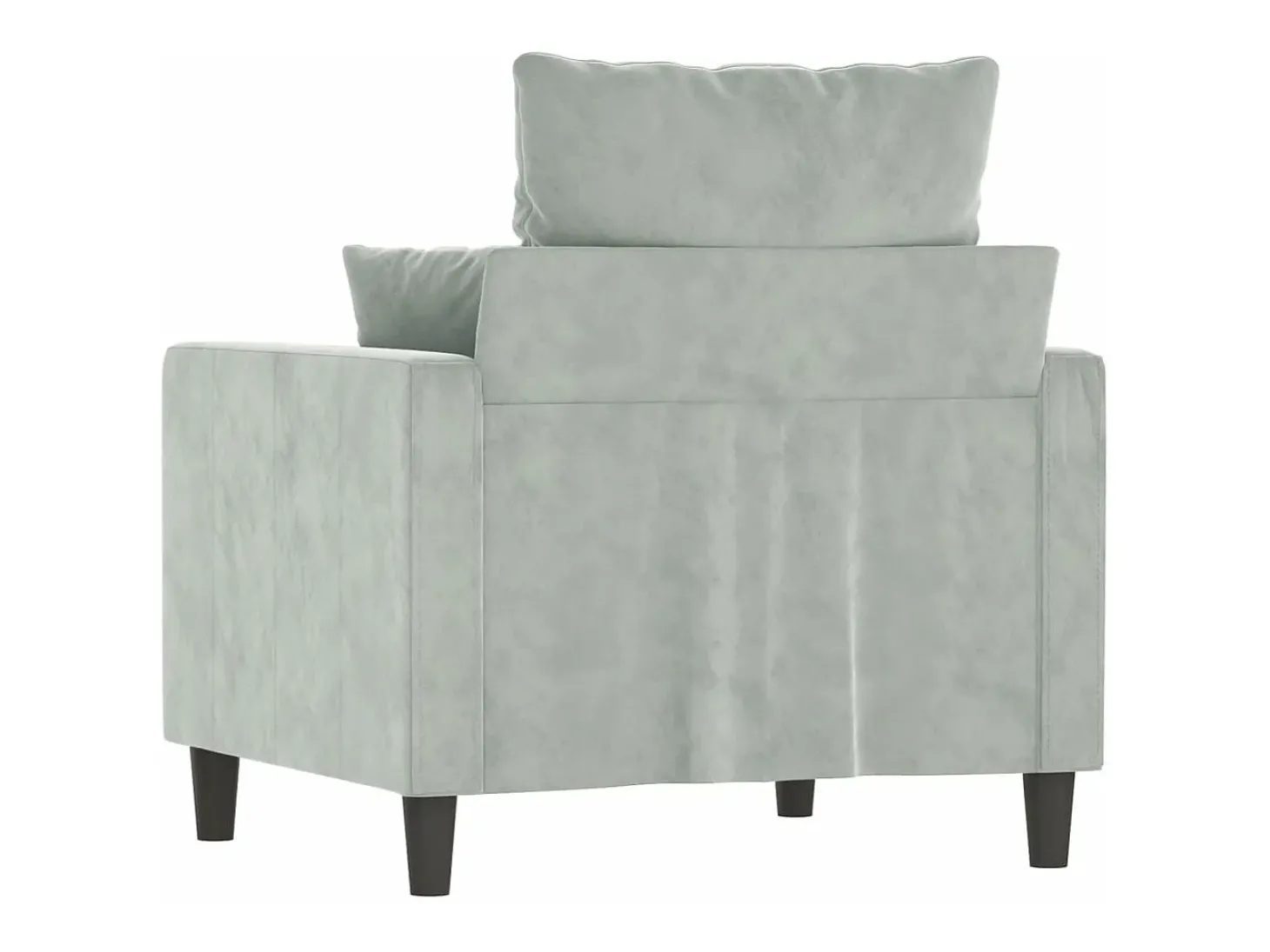 Poltrona 60 cm veludo cinzento-claro PT183684