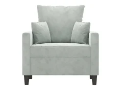 Poltrona 60 cm veludo cinzento-claro PT183684