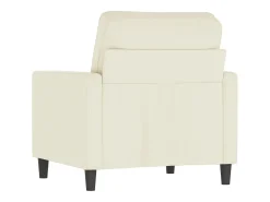 Poltrona 60 cm veludo cor creme PT987069
