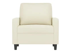 Poltrona 60 cm veludo cor creme PT987069