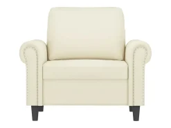Poltrona 60 cm veludo cor creme PT971698