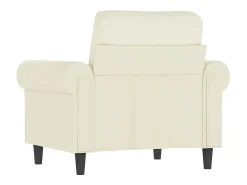 Poltrona 60 cm veludo cor creme PT971698