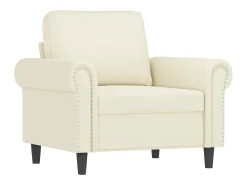 Poltrona 60 cm veludo cor creme PT971698
