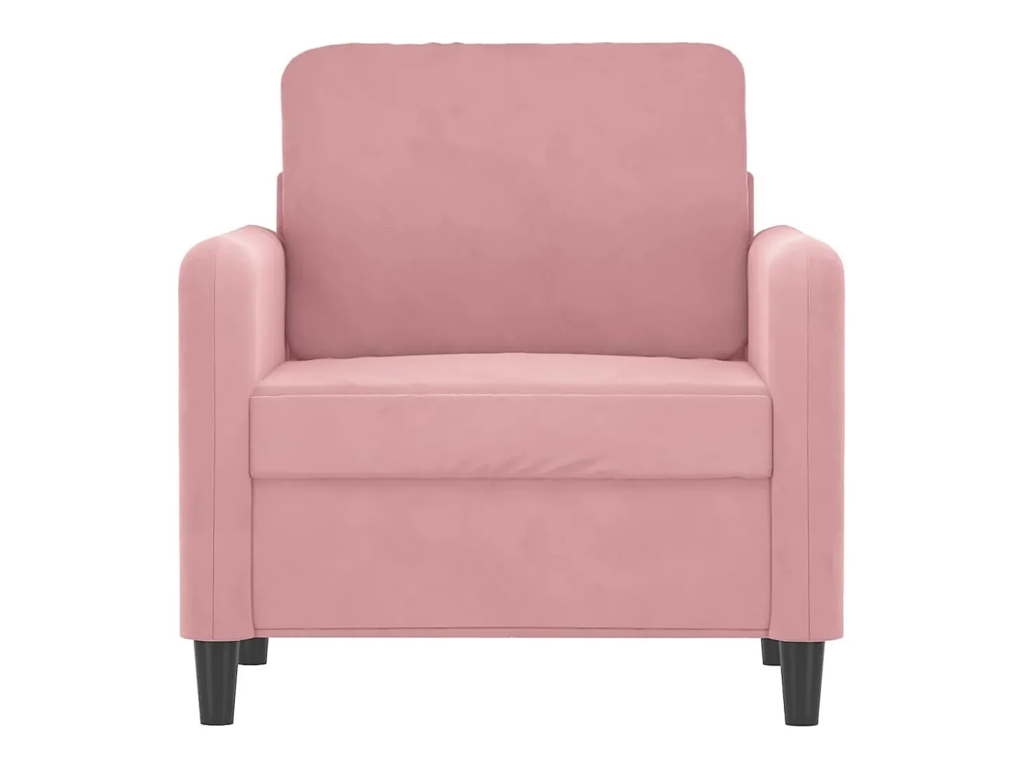 Poltrona 60 cm veludo rosa PT329856