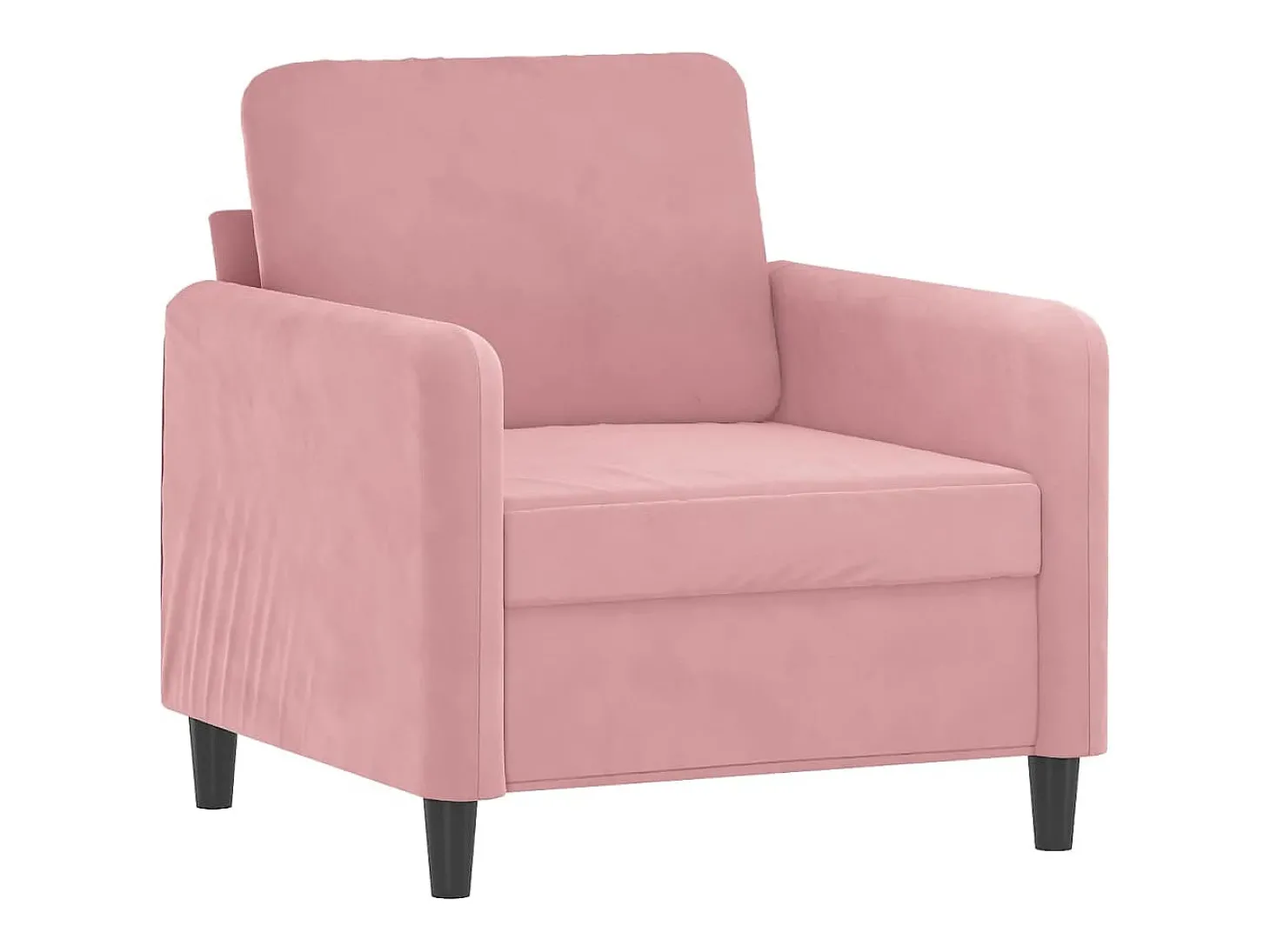 Poltrona 60 cm veludo rosa PT329856