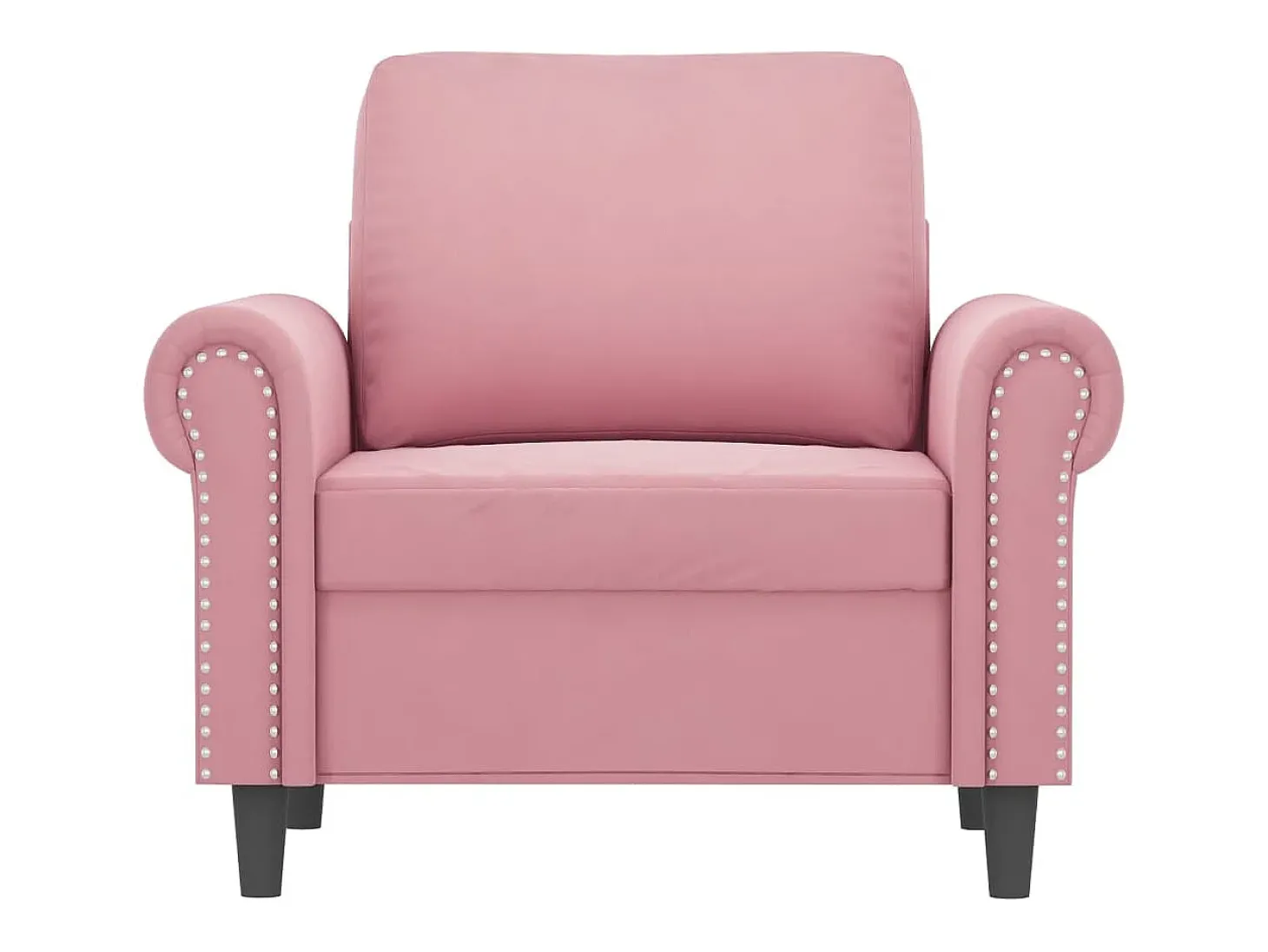 Poltrona 60 cm veludo rosa PT311070