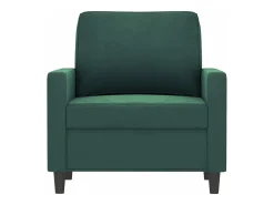 Poltrona 60 cm veludo verde-escuro PT531607