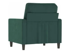 Poltrona 60 cm veludo verde-escuro PT531607