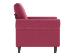 Poltrona 60 cm veludo vermelho-tinto PT598073