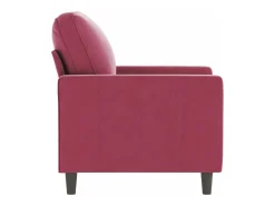 Poltrona 60 cm veludo vermelho-tinto PT872830