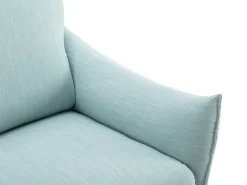 Poltrona articulada elétrica em tecido azul-claro estilo contemporâneo MODOC