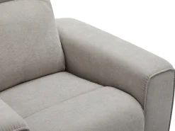 Poltrona articulada elétrica em tecido cor cinza LORGITA