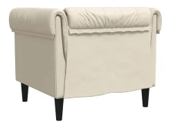Poltrona chesterfield linho