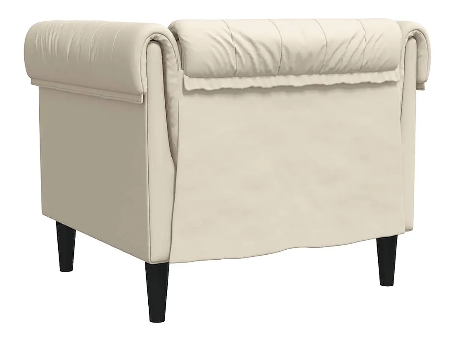Poltrona chesterfield linho