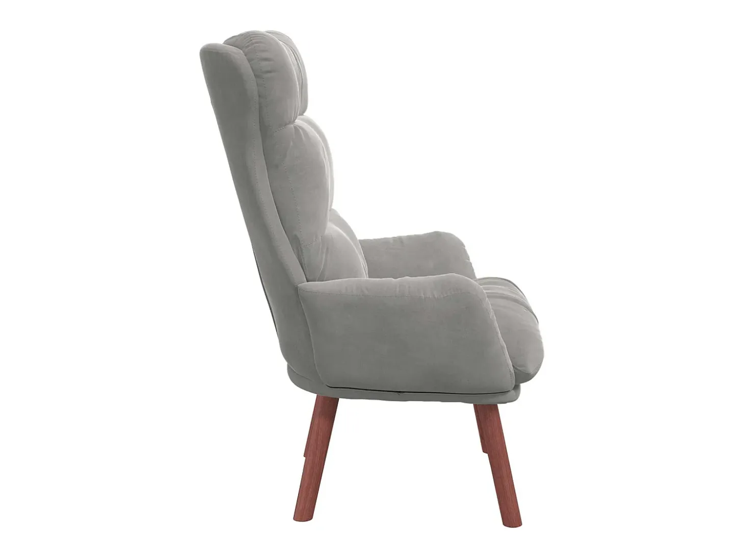 poltrona Cinzento-claro 69 x 74 x 93 cm Veludo