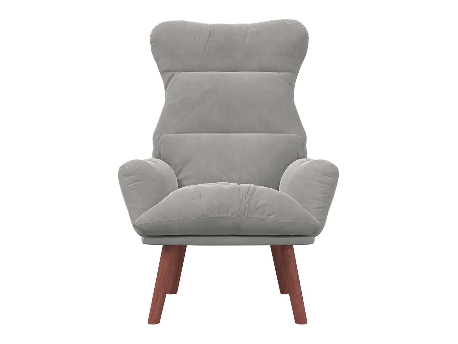 poltrona Cinzento-claro 69 x 74 x 93 cm Veludo